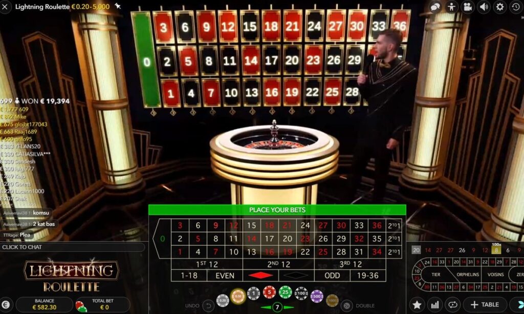 William Hill Lightning Roulette ルール